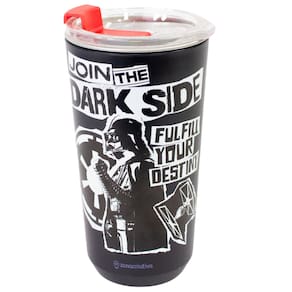 Copo Darth Vader Dark Side Térmico Quente Gelado 500ml Com Tampa Oficial Star Wars
