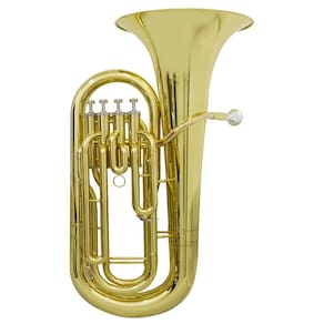 Bombardino Euphonium 4Pistos Ep240 Laqueado Dourado Com Case