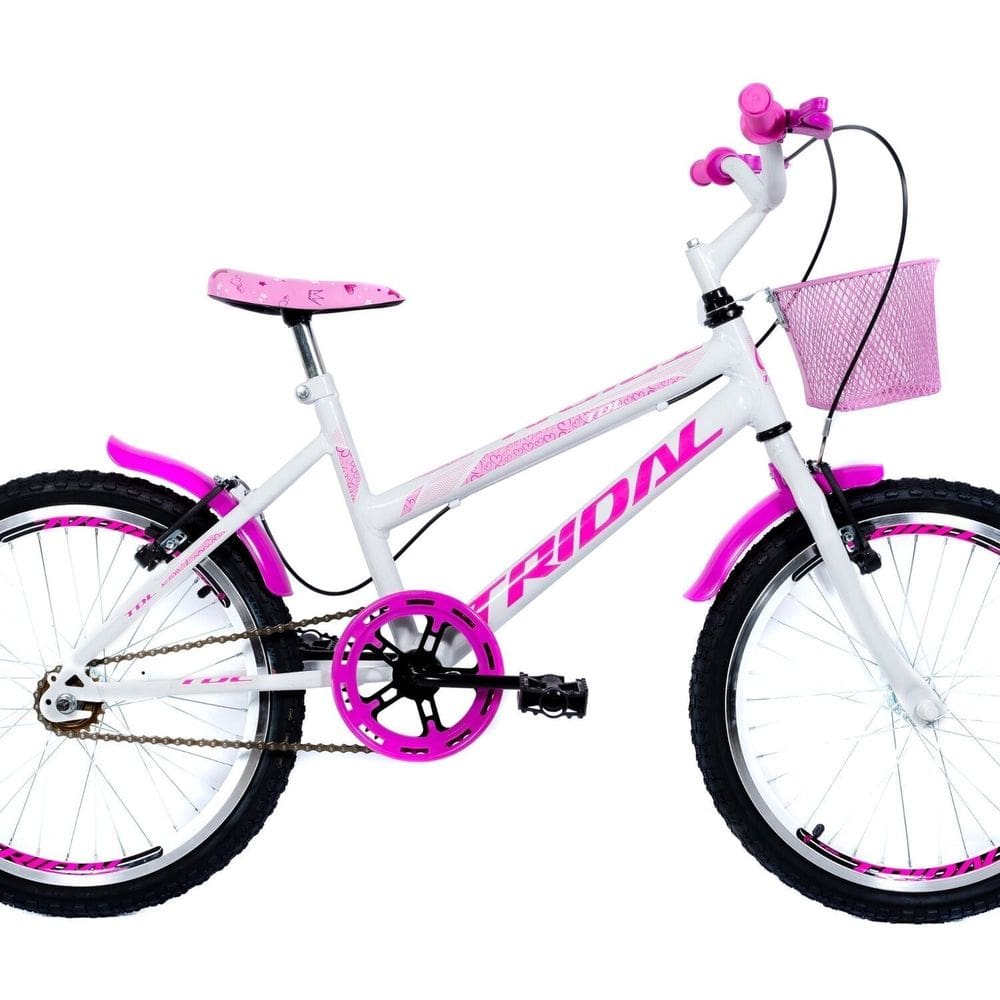 Bicicleta Aro 20 Feminina Infantil Quadro Mtb Branco