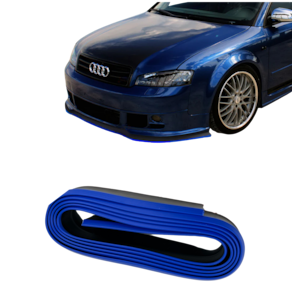Saia frontal ajustável Flexível PVC Preto e Azul Universal