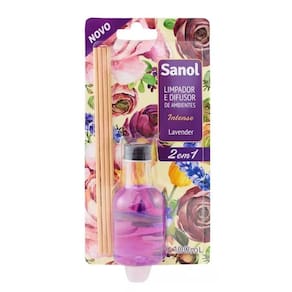 Difusor Perfumado de Varetas e Limpador de Superficie 2 em 1 Sanol