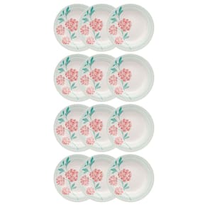 Prato Fundo de Cerâmica 22 cm Estampa Donna Bloom 12 Unidades - Biona 102490