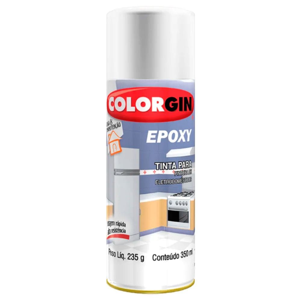 Spray Branco Epoxi Colorgin Acabamento Resistente Duravel