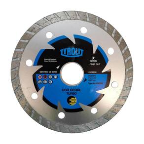 Disco Diamantado 110mm Turbo Tyrolit Corte Rápido