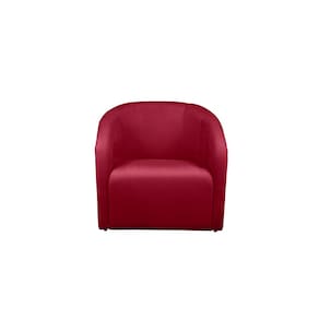 Poltrona Decorativa Lara Veludo Vermelho - Montanaris Decor