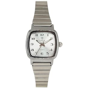 Relógio Tuguir Feminino Ref: 1134 Tg30352 Retangular Prateado