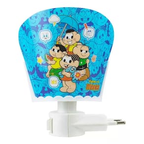 Luminária Abajur Parede Turma Azul 13x10cm - Turma Da Mônica