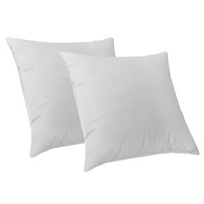 2 Capas De Almofadas Decorativa 50x50 Suede Santorini Branco