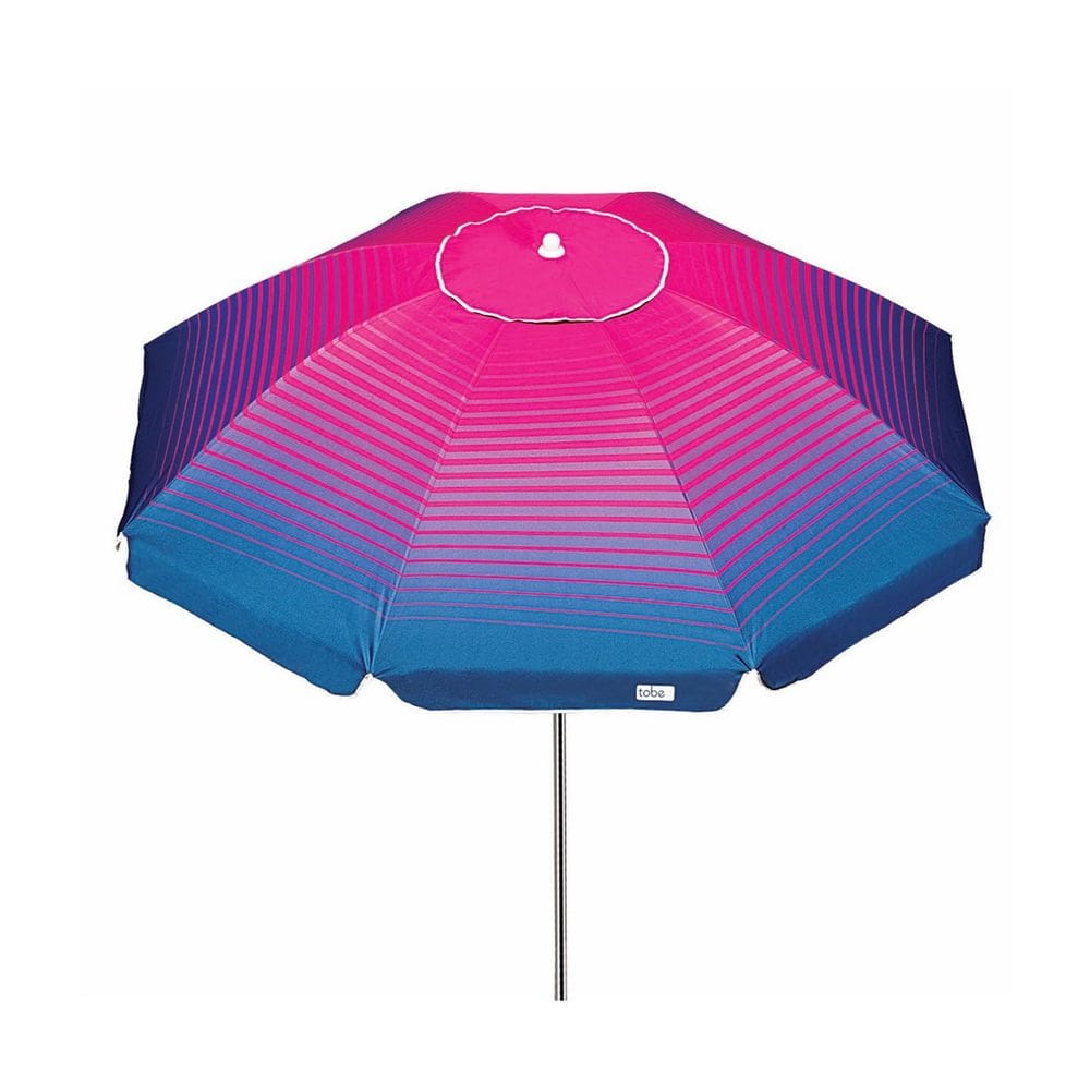 Guarda Sol Cancun 2,30m Articulável Alumínio Azul Marinho/Rosa - 1207 Tobee