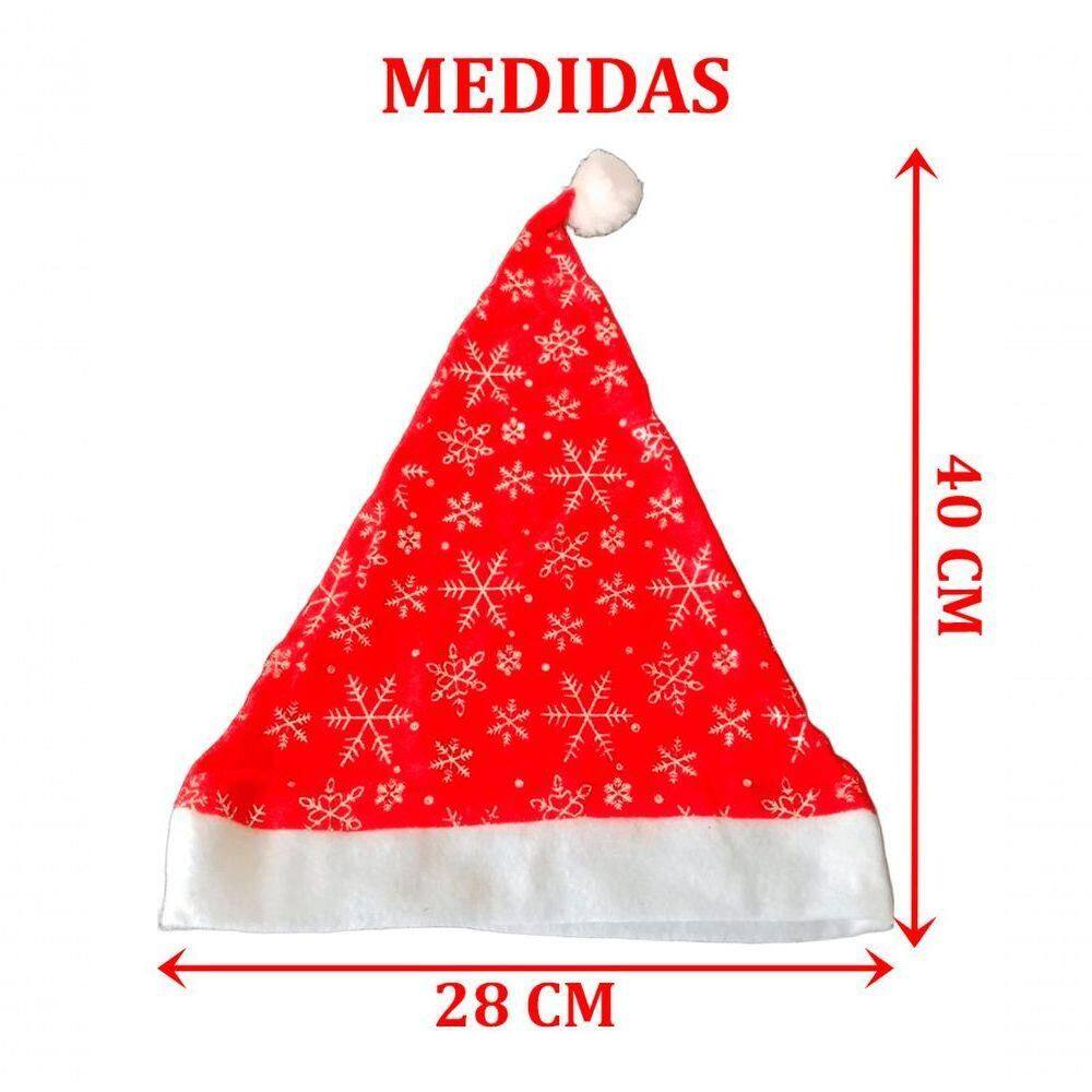 Conjunto 2 Gorro Touca Vermelho Papai Noel Enfeite De Natal