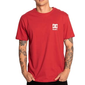 Camiseta DC Shoes Back Stripe SM25 Masculina Vermelho