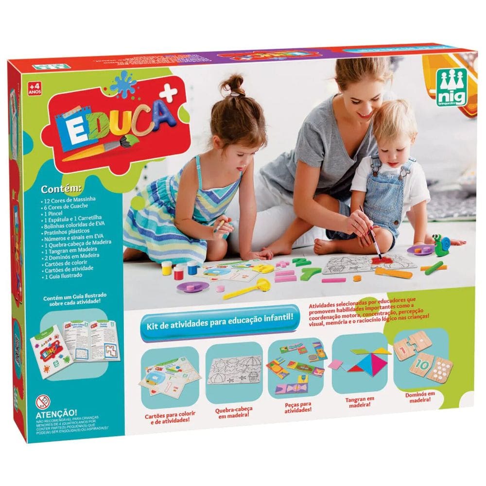 Kit De Atividades E Pintura Infantil Educa+ Nig - 0480