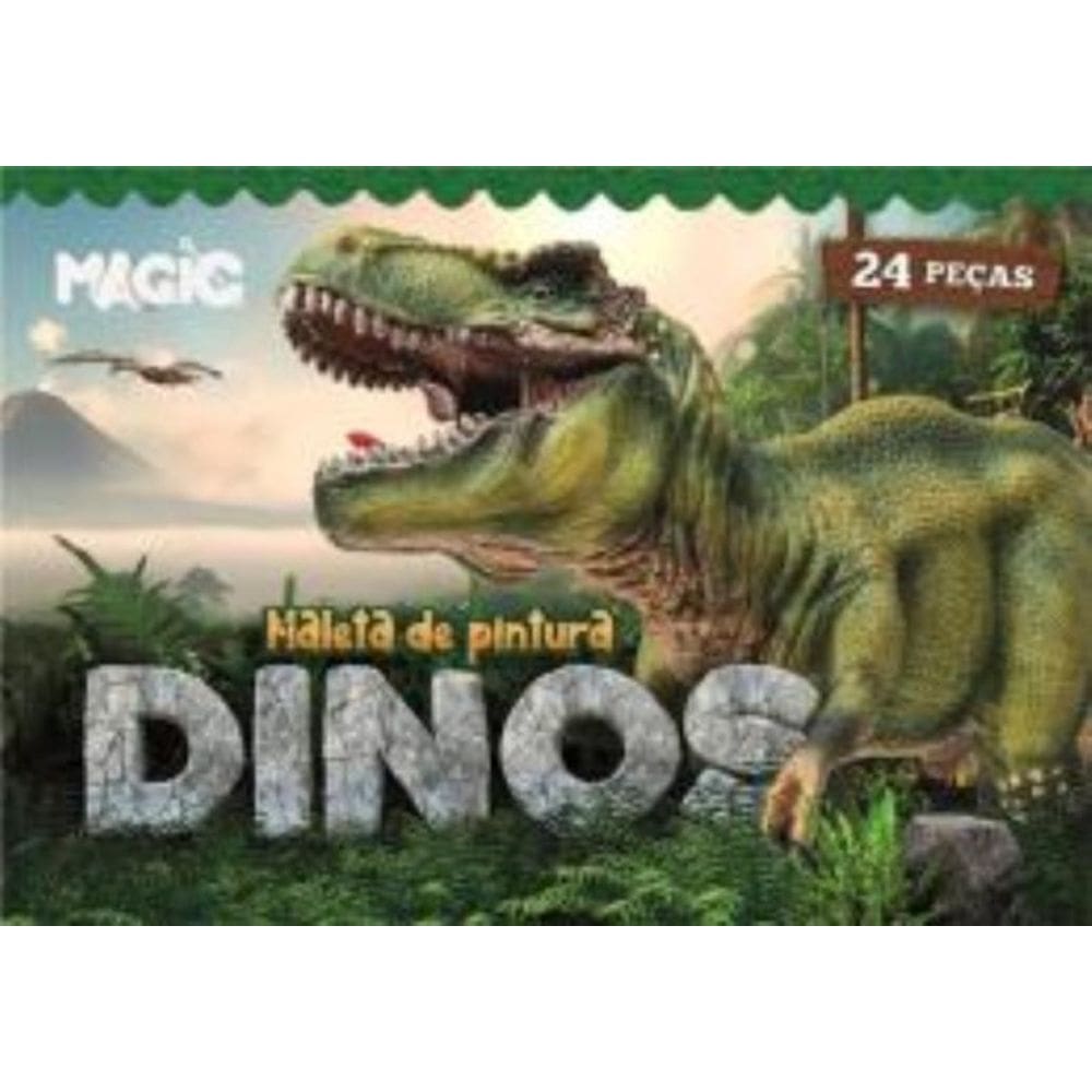 Maleta De Pintura 24 Pcs - Dinossauro