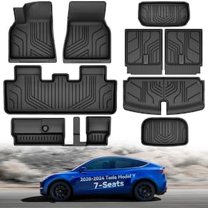 Tapetes de chão YITAMOTOR Tesla Model Y 7 lugares 2021-2024