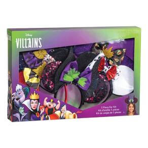 Conjunto 5 Tiaras Vilãs Orelha Do Mickey - Disney