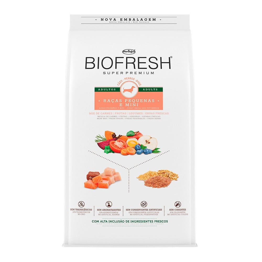 Ração Biofresh Cães Adultos Raças Pequenas e Mini 10,1kg