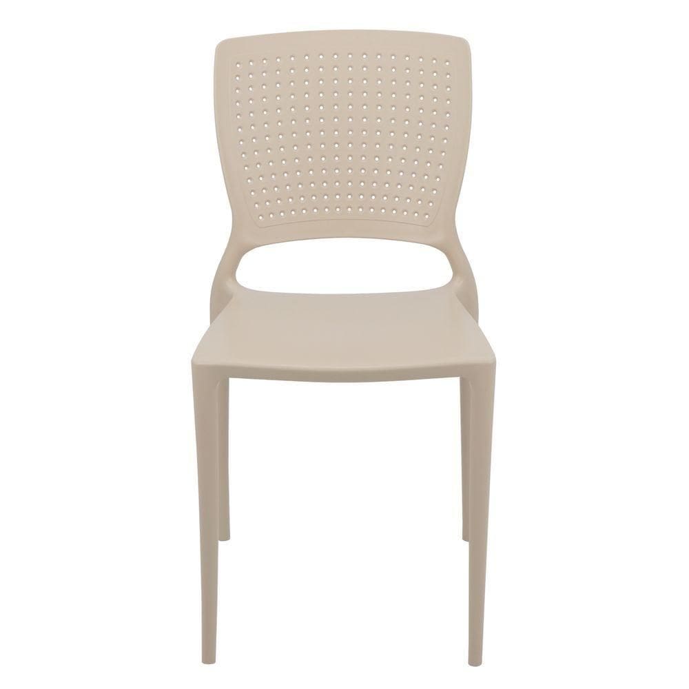Cadeira Tramontina Safira Em Polipropileno E Fibra De Vidro Areia