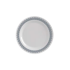Jogo Prato Raso Geometric Opaline Menu Vidro Kit 6 Peças