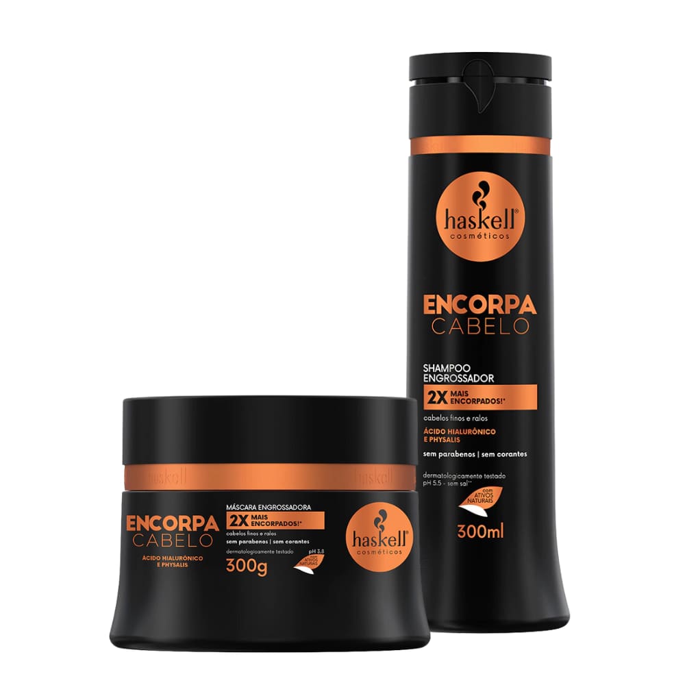 Kit Encorpa Cabelo Shampoo + Máscara Engrossadora 300ml/g