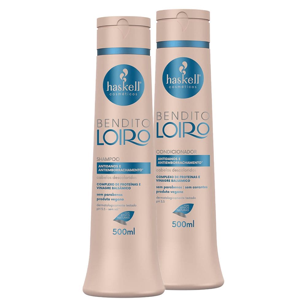 Kit Bendito Loiro Haskell Shampoo + Condicionador 500ml