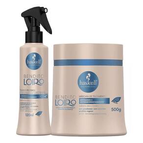 Kit Bendito Loiro Haskell Máscara 500g + Fluído 120mL