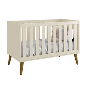 Berço Mini Cama Theo Retrô com Pés Amadeirado - Reller Móveis