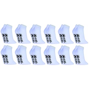 Kit 10 Meias Cano Curto Unisex Adulto Branca Ecko Ulntd