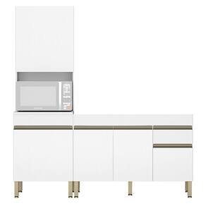 Paneleiro E Balcão Gabinete Sem Tampo 150cm Lina K02 Supremo - Mpozenato
