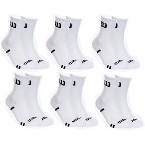 Kit 6 Meias Cano Alto Masculina Adulto Branca