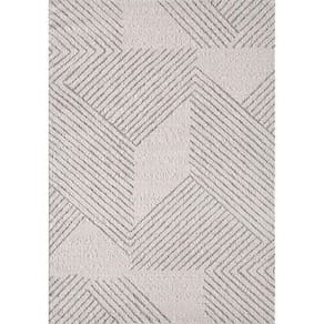 Tapete Dixon 03 Bege Cinza 0,50x1,00m - Edantex