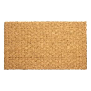Capacho Fibra De Coco Bahia 02 Bege 0,45x0,75m