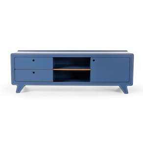 Rack para Sala de Estar para Tv até 75 Polegadas Jimmy Azul