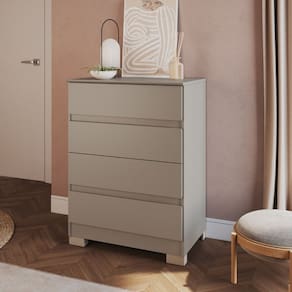 Cômoda 4 Gavetas Maia 71,5cm X 97cm X 45,3cm Níquel