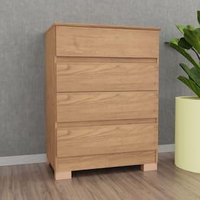 Cômoda 4 Gavetas Maia 71,5cm X 97cm X 45,3cm Macadâmia