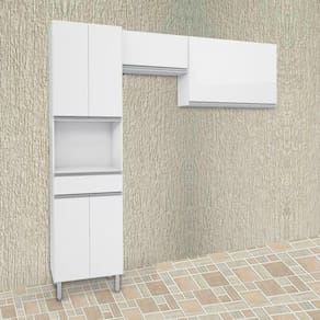 Cozinha 3 Peças Brilho Modulada Top Class Batrol Brilho