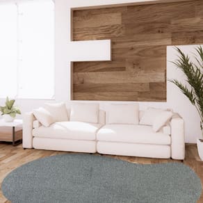 Tapete Formato Orgânico Volcano 200cm X 250cm Colore Têxtil Cinza