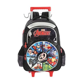 Mochila de Rodinhas Com Alça Luxcel Avengers Preto