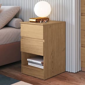 Mesa Cabeceira 2 Gavetas Aurora 65,5cm X 42,5cm X 38,8cm Angelin