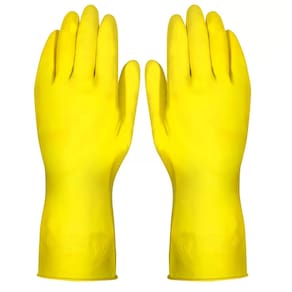 Luva de Latex Amarela Multiuso Grande - Vila
