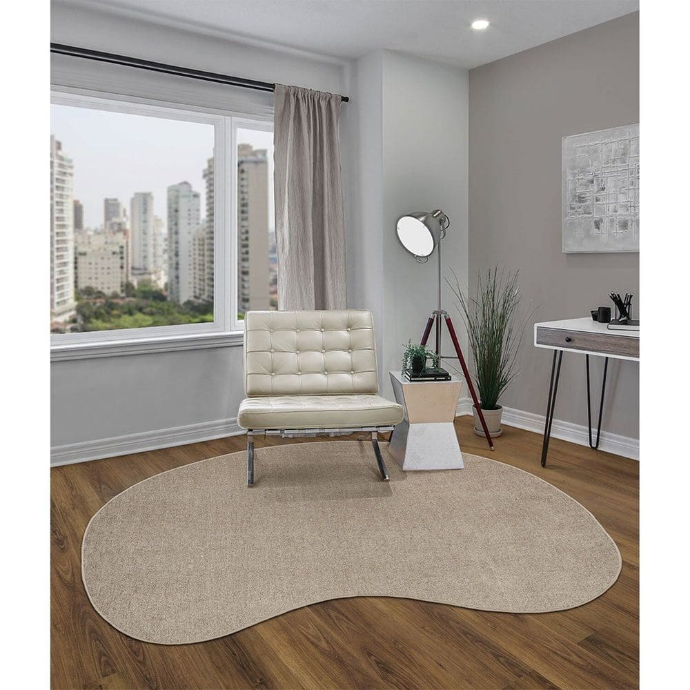 Tapete 145x195cm Elegant Organico Feijão Bege