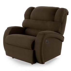 Poltrona Do Papai Reclinável Napoli Power Elétrica Usb Veludo Fh1 Marrom