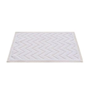 Tapete De Banheiro Natur 08 Branco 0,40x0,60m - Edantex
