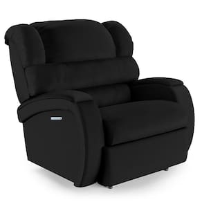 Poltrona Do Papai Reclinável Napoli Elétrica Botão Led Massagem Pu Preto Fh1