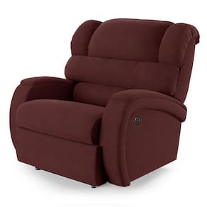 Poltrona Do Papai Reclinável Napoli Power Touch Usb Veludo Vinho Fh1
