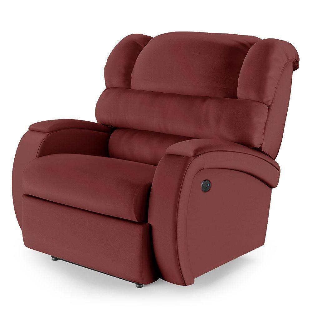 Poltrona Do Papai Reclinável Napoli Power Touch Usb Pu Vermelho Fh1