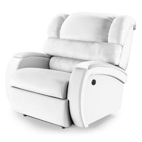 Poltrona Do Papai Reclinável Napoli Power Touch Usb Pu Branco Fh1