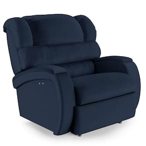Poltrona Do Papai Reclinável Napoli Power Touch Massagem Pu Fh1 Azul