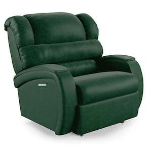 Poltrona Do Papai Reclinável Napoli Elétrica Botão Led Pu Fh1 Verde