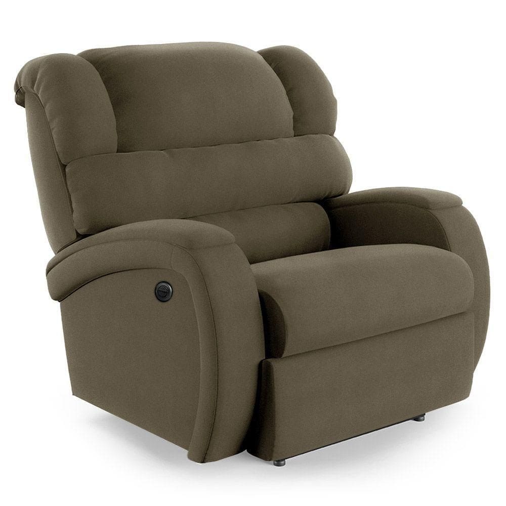 Poltrona Do Papai Reclinável Napoli Power Elétrica Massagem Veludo Capuccino Fh1
