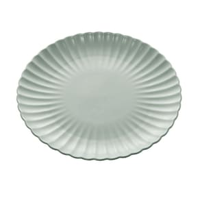 Prato Raso Em Porcelana Nórdica Menta 26cm Bon Gourmet